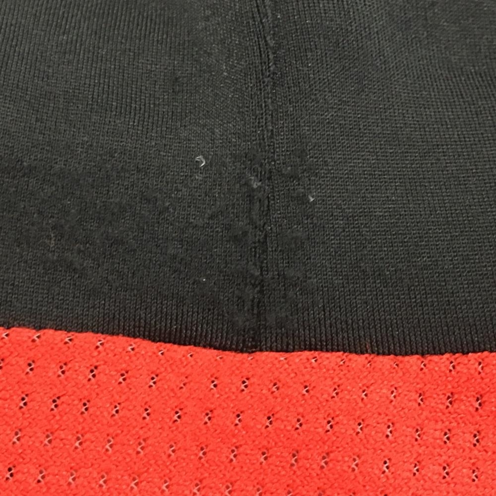 [ очень красивый товар ] Mizuno с высоким воротником внутренний рубашка чёрный × красный часть сетка шея Logo женский M Golf одежда MIZUNO