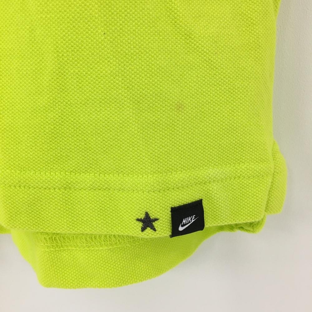 ナイキ 半袖ポロシャツ ライトグリーン×パープル 星刺しゅう メンズ XL ゴルフウェア NIKE_画像9