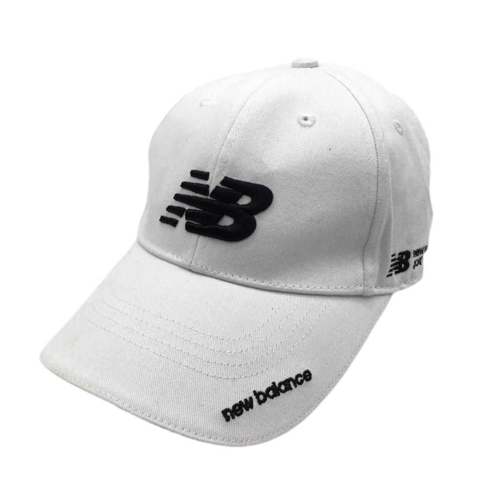 ニューバランス キャップ 白×黒 ロゴ刺しゅう FR ゴルフウェア New Balanceの画像1