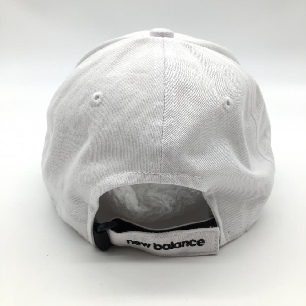 ニューバランス キャップ 白×黒 ロゴ刺しゅう FR ゴルフウェア New Balanceの画像3