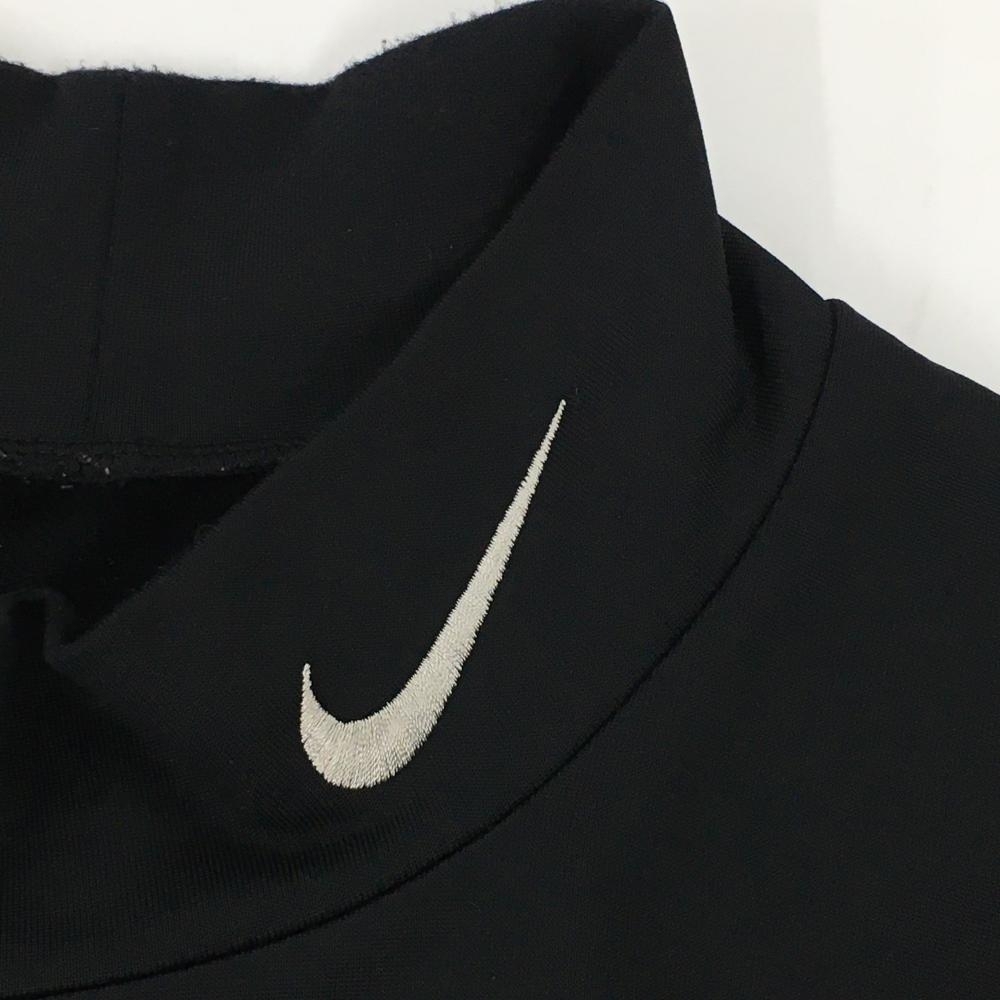 【美品】ナイキ プロ ハイネックインナーシャツ 黒 裏微起毛 NIKE FIT メンズ XL ゴルフウェア NIKE_画像3