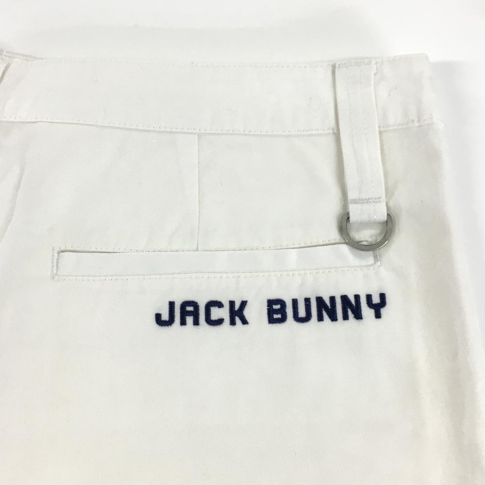 ジャックバニー ショートパンツ 白 バックロゴ刺しゅう 5ポケット レディース 1(M) ゴルフウェア Jack Bunny_画像3