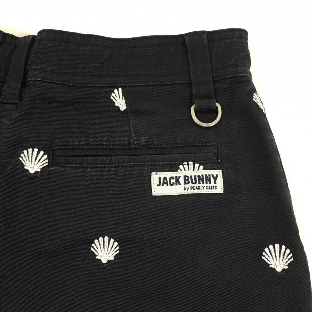 ジャックバニー スカート ネイビー×白 刺しゅう柄 ジュニア・キッズ 150 ゴルフウェア Jack Bunny_画像3