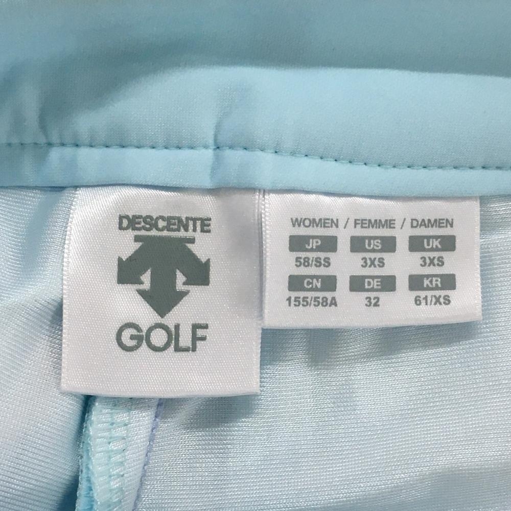  Descente Golf стрейч брюки голубой × белый подкладка есть средний рисовое поле Британия . женский 58/SS Golf одежда DESCENTE