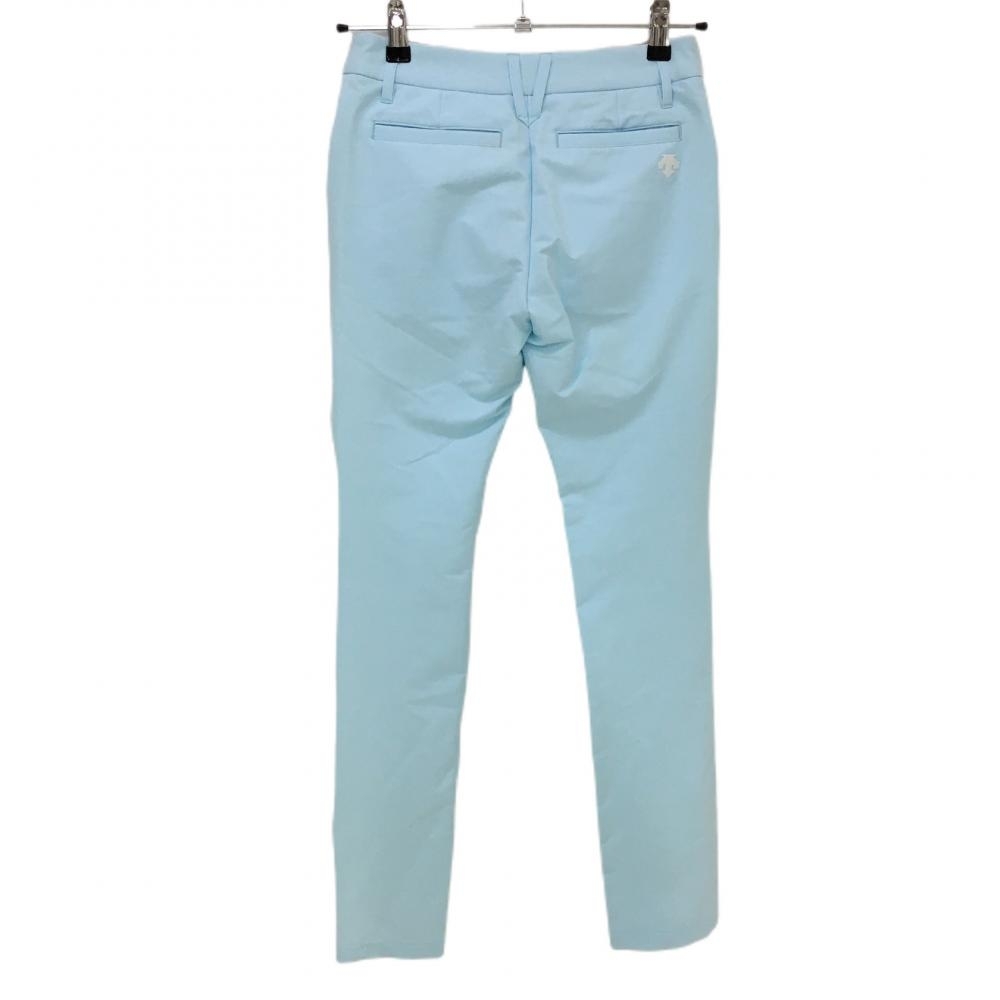  Descente Golf стрейч брюки голубой × белый подкладка есть средний рисовое поле Британия . женский 58/SS Golf одежда DESCENTE