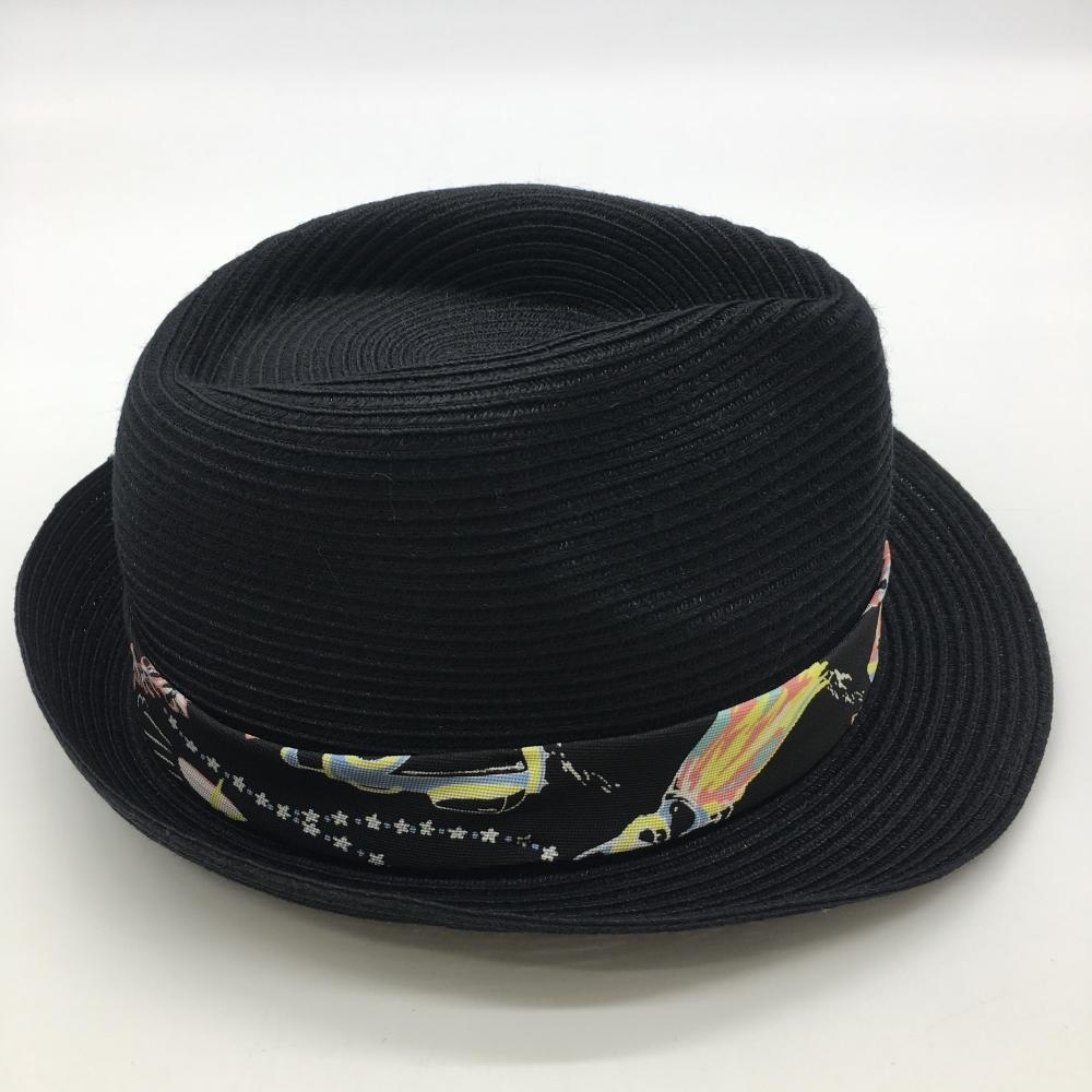 [ new goods ] Munsingwear wear soft hat hat black wheat .. ribbon total pattern F(56-58cm) Golf wear Munsingwear