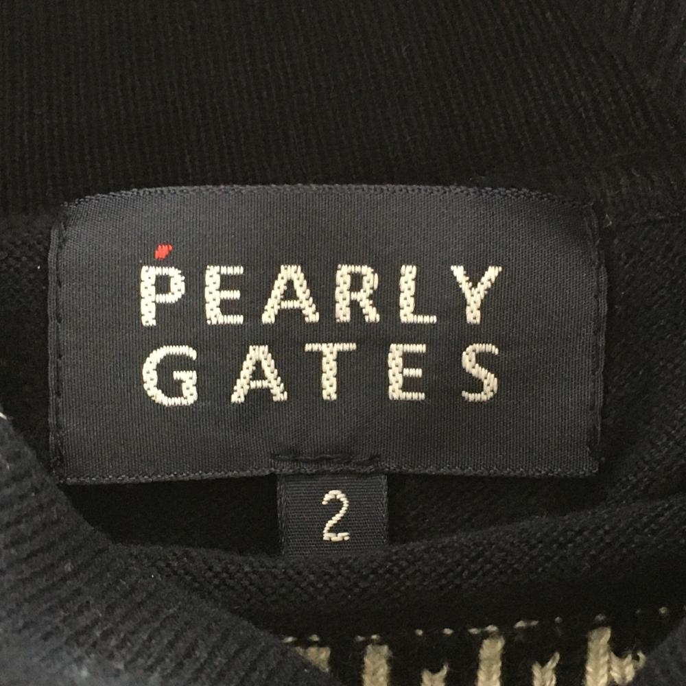 パーリーゲイツ タートルネックセーター ネイビー ロゴ刺しゅう レディース 2(L) ゴルフウェア PEARLY GATES_画像5