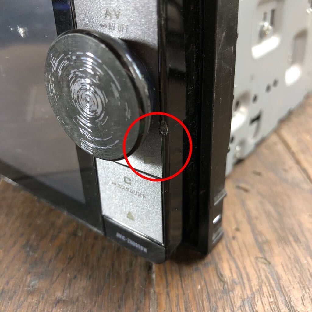AV4-368 激安 カーナビ Carrozzeria Pioneer AVIC-ZH0999W OETM003273JP HDDナビ CD DVD Bluetooth 本体のみ 簡易動作確認済 中古現状品_傷　ボタン埋め込みあり