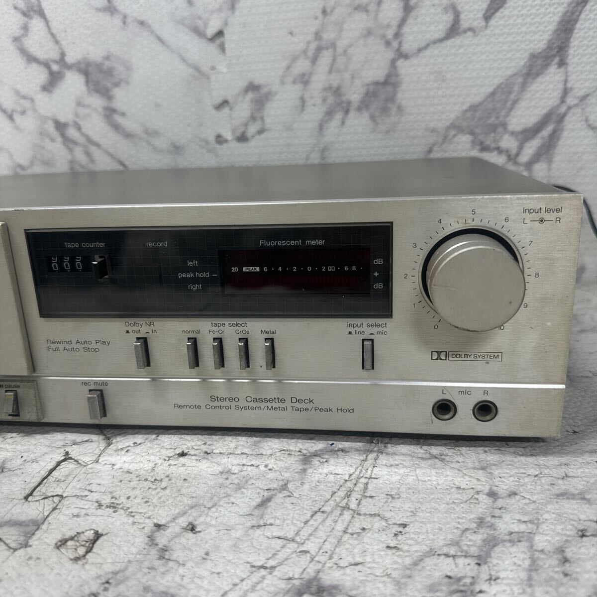 MYM4-155 激安 Technics STEREO CASSETTE DECK M24 カセットデッキ 通電OK 中古現状品 ※3回再出品で処分の画像2