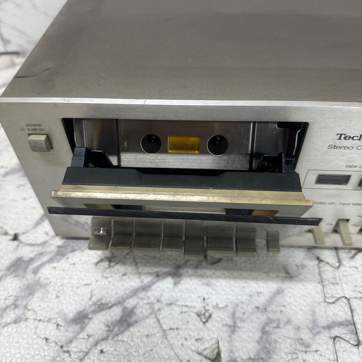 MYM4-192 激安 Technics Stereo Cassette Deck M33 カセットデッキ 通電OK 中古現状品 ※3回再出品で処分の画像3