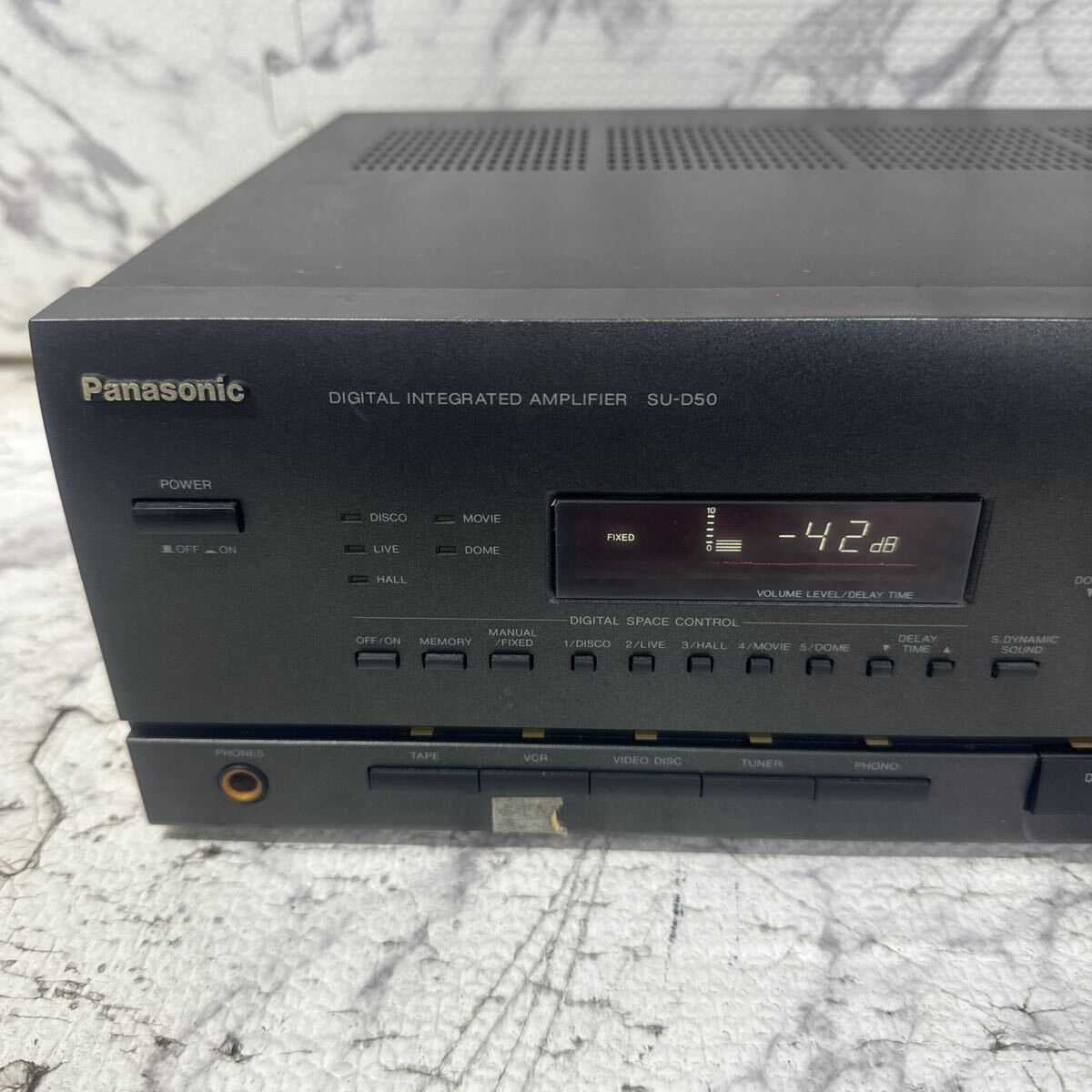 MYM4-257 激安 Panasonic DIGITAL INTEGRATED AMPLIFIER SU-D50 アンプ 通電OK 中古現状品 ※3回再出品で処分の画像3