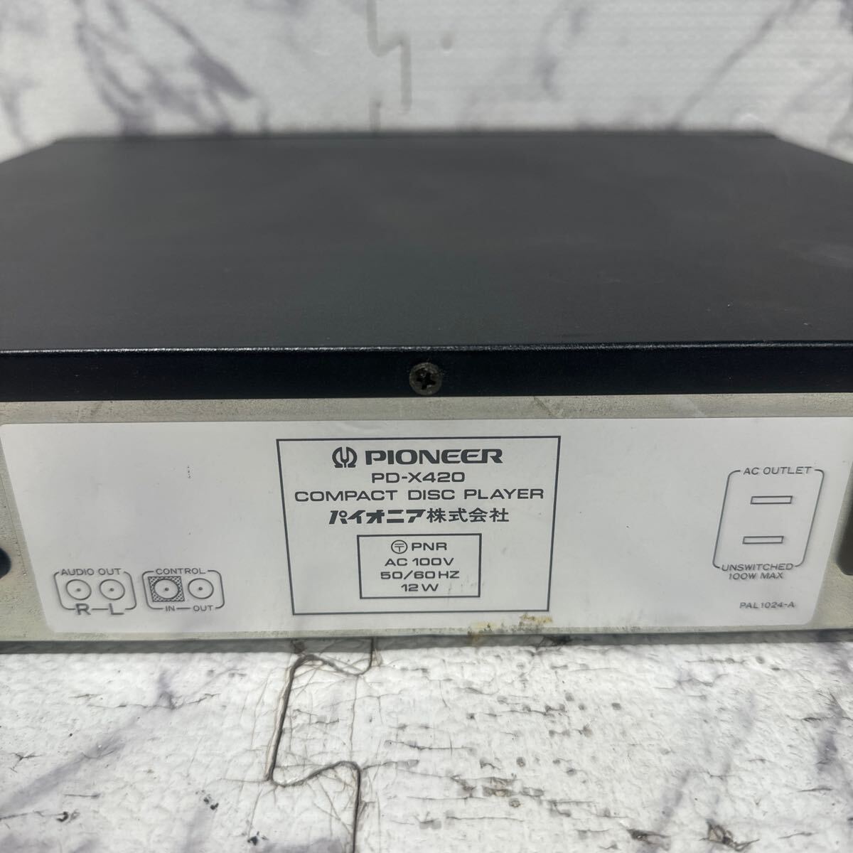 MYM4-262 激安 PIONEER COMPACT DISC PLAYER PD-X420 CDプレーヤー 通電OK 中古現状品 ※3回再出品で処分の画像7