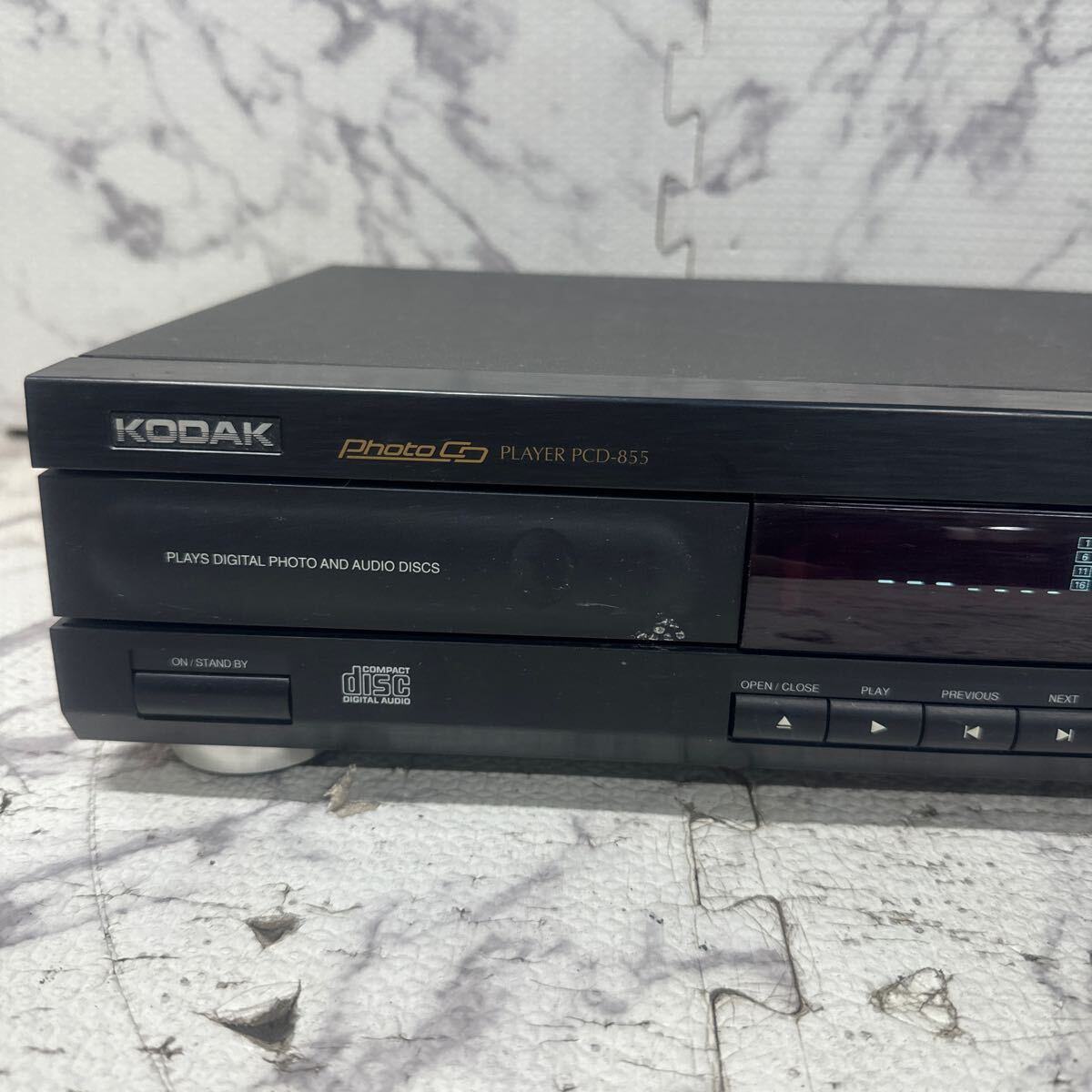 MYM4-268 激安 KODAK PLAYS DIGITAL PHOTO AND AUDIO DISCS PCD-855 通電OK 中古現状品 ※3回再出品で処分の画像2