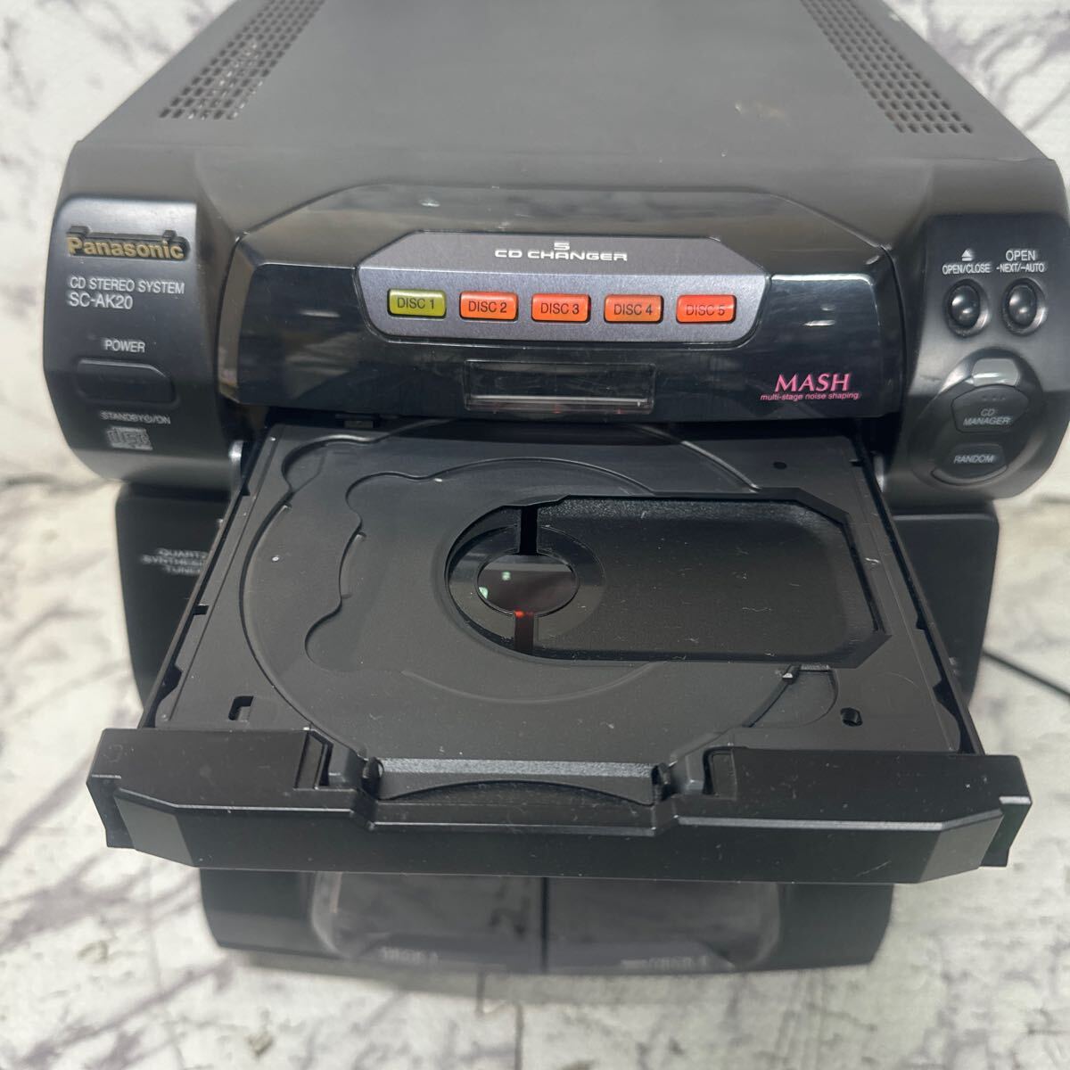 MYM4-296 super-discount Panasonic CD STEREO SYSTEM SC-AK20 mini component electrification OK used present condition goods *3 times re-exhibition . liquidation 