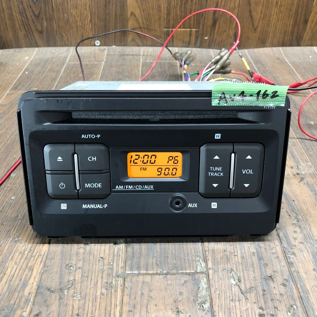 AV4-162 super-discount car stereo CD player SUZUKI clarion PS-3567 39101-63R00 CD FM/AM AUX body only simple operation verification ending used present condition goods 