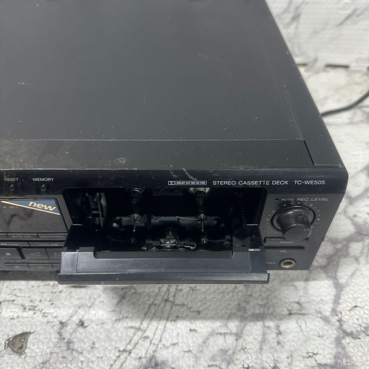 MYM4-326 激安 SONY STEREO CASSETTE DECK TC-WE505 カセットデッキ 通電OK 中古現状品 ※3回再出品で処分の画像6