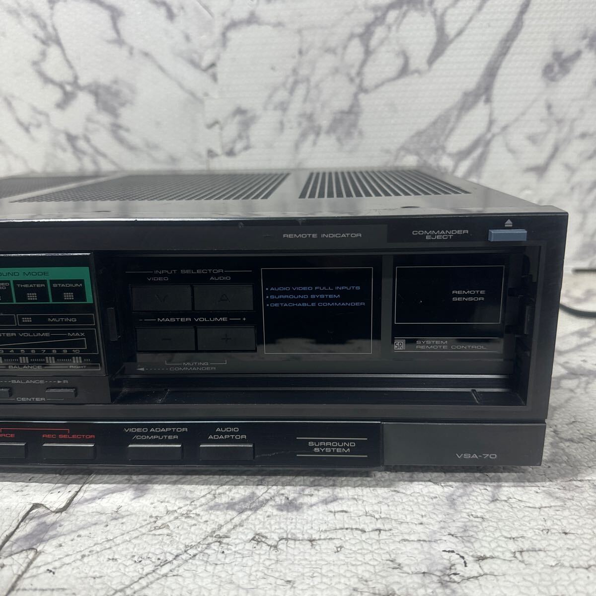 MYM4-340 激安 PIONEER AUDIO VIDEO MASTER CONTROL AMPLIFIER VSA-70 アンプ 通電OK 中古現状品 ※3回再出品で処分の画像3