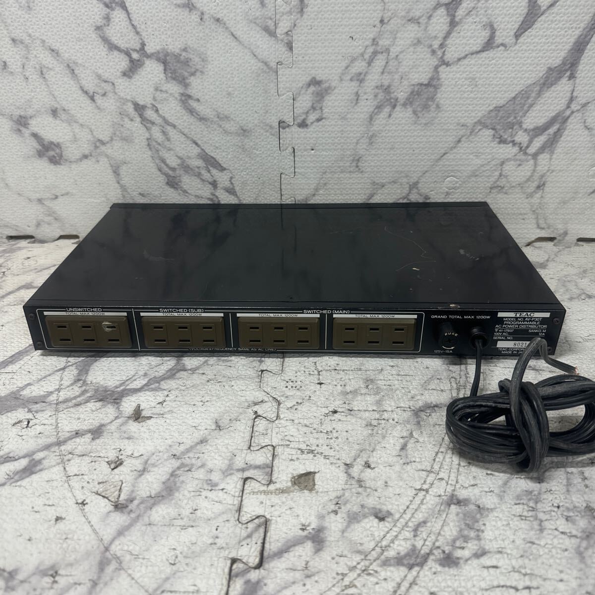 MYM4-368 激安 TEAC PROGRAMMABLE AC POWER DISTRIBUTOR AV-P30T 通電不可 ジャンク品 ※3回再出品で処分の画像5