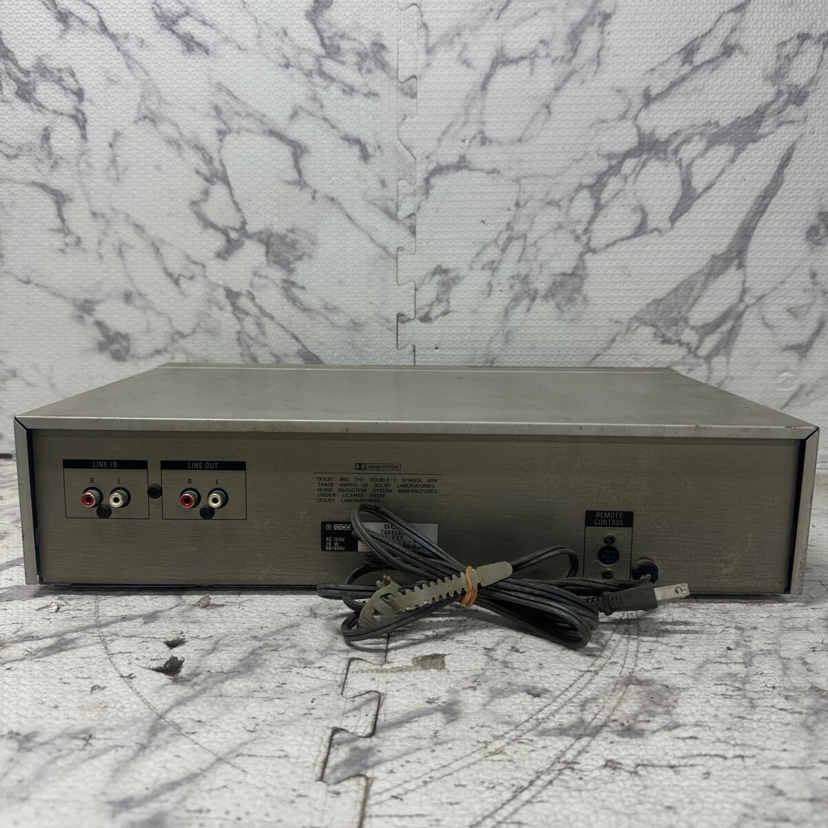 MYM4-392 激安 SONY STEREO CASSETTE DECK TC-FX5 カセットデッキ 通電OK 中古現状品 ※3回再出品で処分の画像5