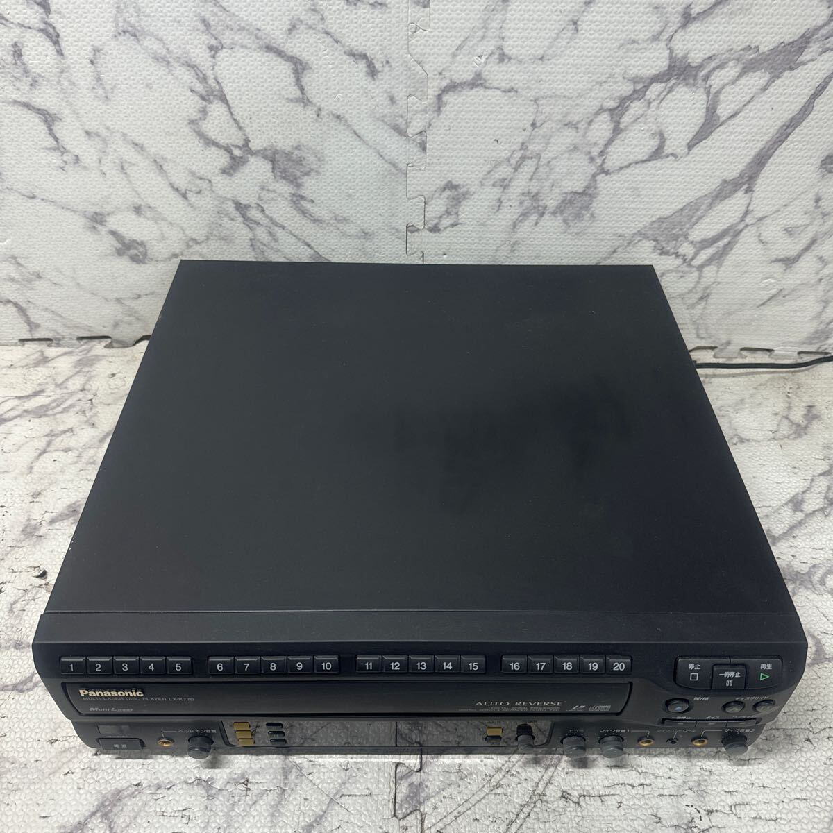 MYM4-402 激安 Panasonic MULTI LASERDISC PLAYER LX-K770 LDプレーヤー 通電OK 中古現状品 ※3回再出品で処分の画像5