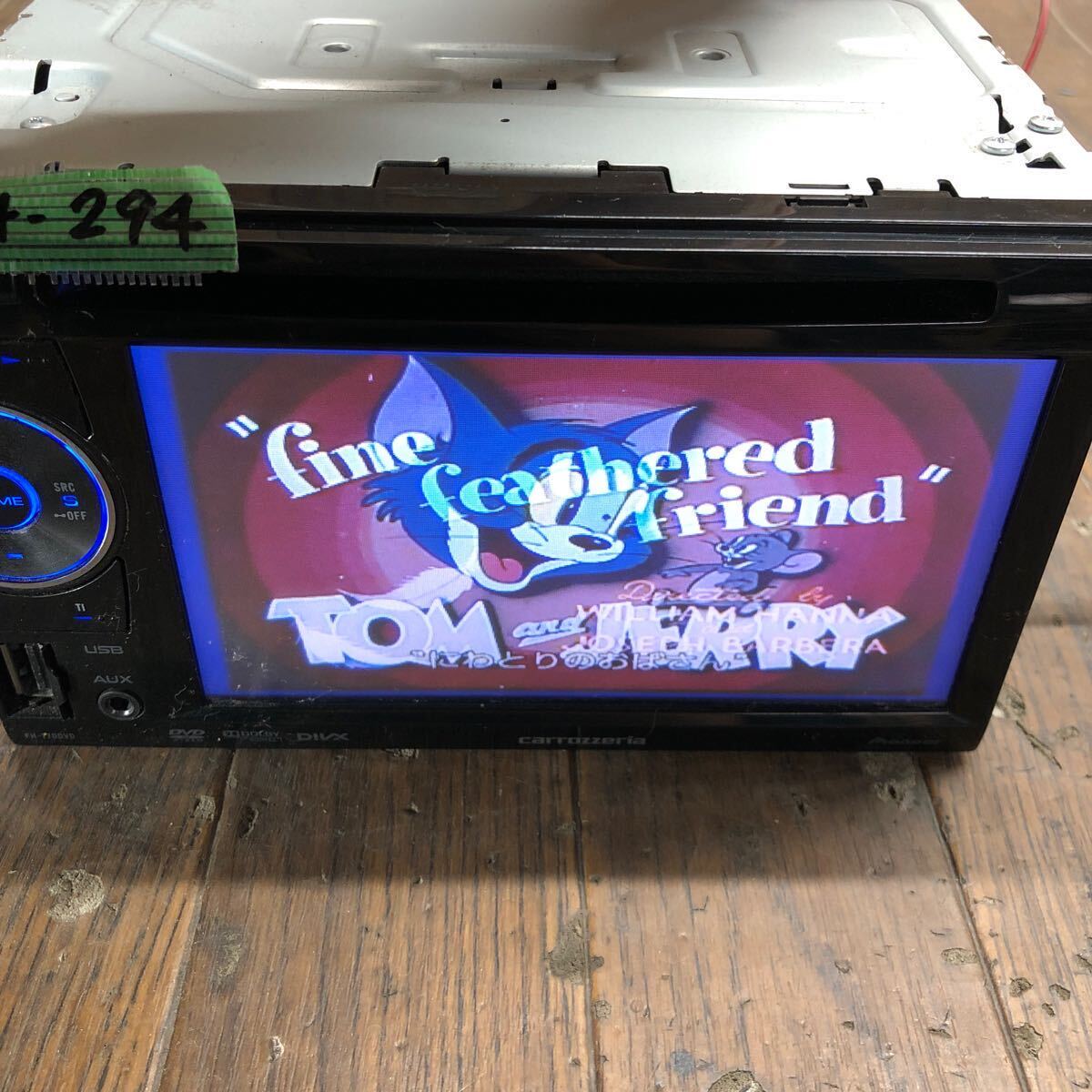 AV4-294 super-discount car stereo DVD player Carrozzeria Pioneer FH-770DVD LDPG019278JP CD DVD USB body only simple operation verification ending used present condition goods 