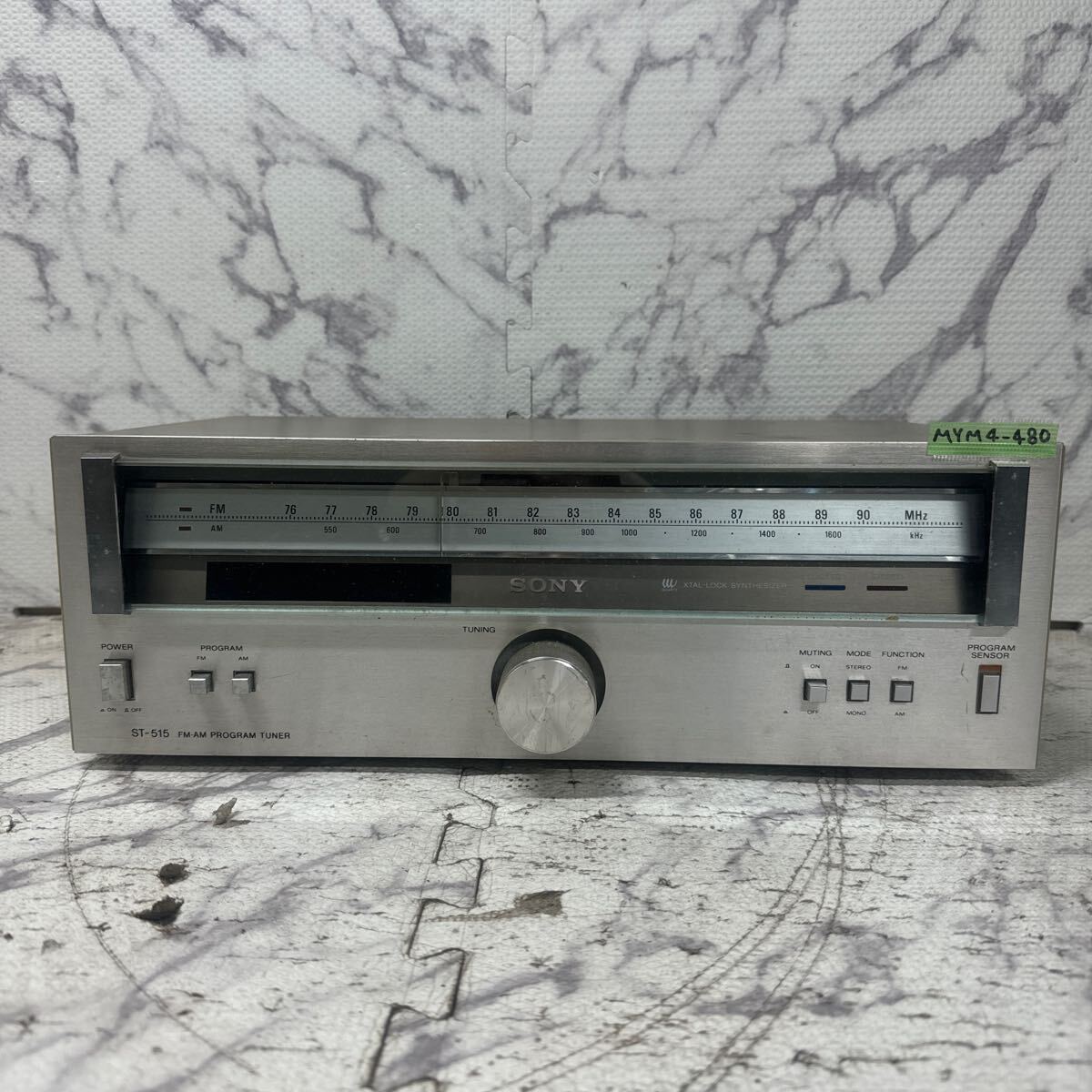 MYM4-480 激安 SONY FM-AM PROGRAM TUNER ST-515 プログラムチューナー 通電不可 ジャンク品 ※3回再出品で処分_画像1