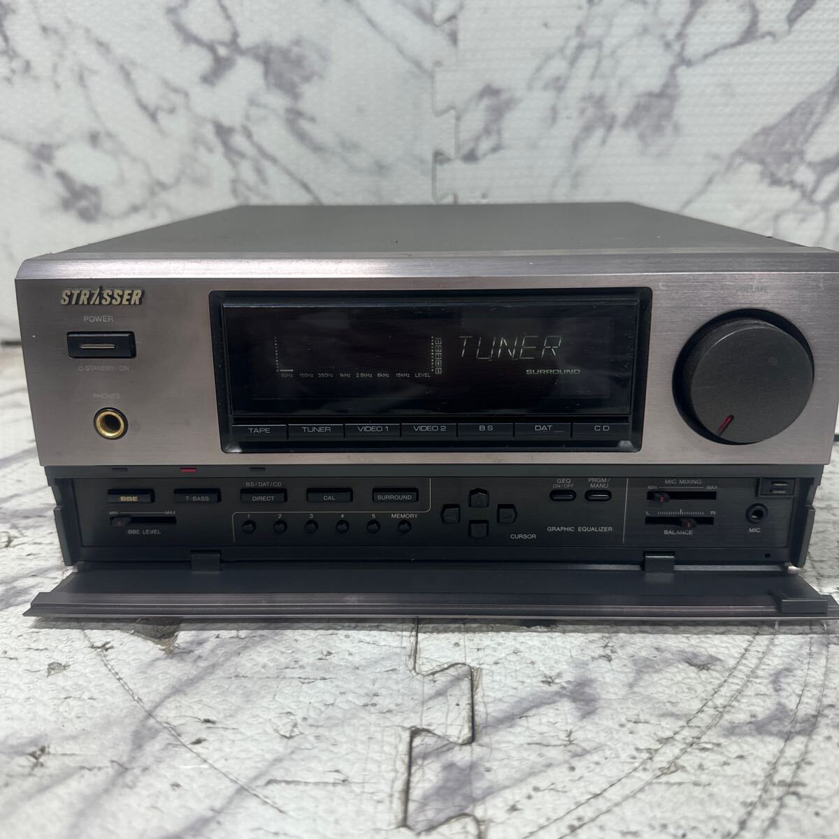 MYM4-508 激安 AIWA ステレオプリメインアンプ MX-X7 通電OK 中古現状品 ※3回再出品で処分_画像2