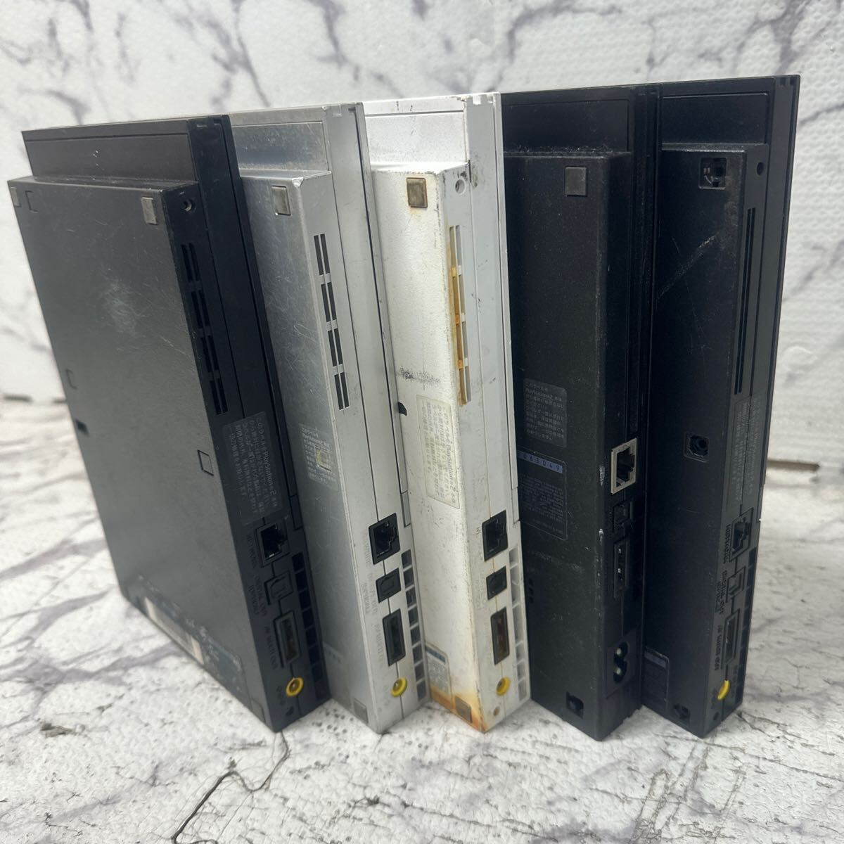 MYG-1654 激安 ゲー厶機 本体 SONY PlayStation2 PS2 SCPH-70000 SCPH-75000 SCPH-77000 SCPH-90000 5点 4台通電OK 1台通電NG ジャンク　_画像10