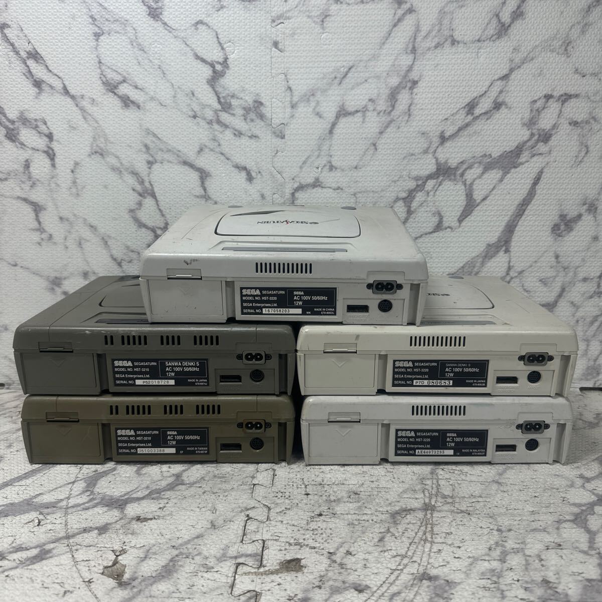 MYG-1678 激安 ゲー厶機 SEGA SEGASATURN 本体 5台 通電OK セガサターン レトロゲーム ジャンク 同梱不可_画像6