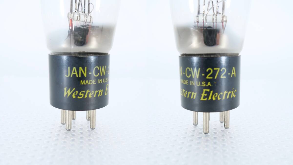 【美品】Western Electric JAN-CW-272-A 真空管2本 ウエスタンエレクトリック JAN CW 272 A 272A 動作確認済みの画像4