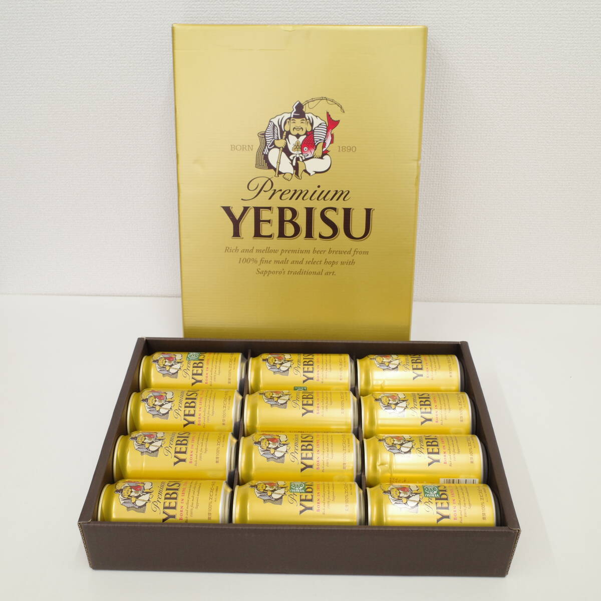 サッポロ YEBISU エビスビール 生ビール 350ml×12缶 1ケース_画像1
