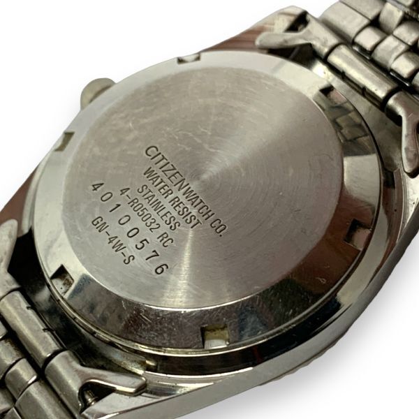 ■稼働品・良品 CITIZEN シチズン 21石 4-R05032 自動巻き/AT イーグルセブン 黒文字盤 純正ベルト デイデイト メンズ腕時計の画像7