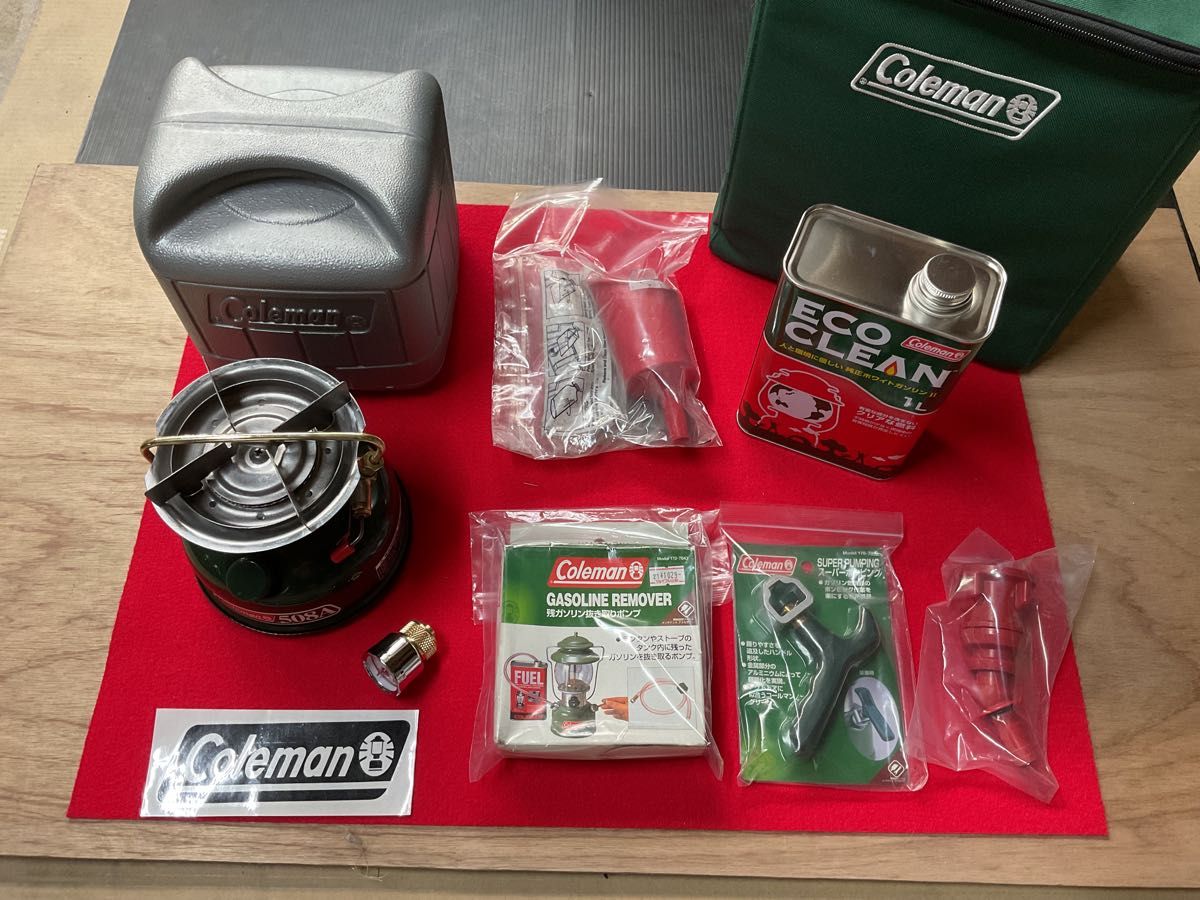 Coleman508動作良好美品・収納ケース・圧力計・燃料缶・豪華フルセット品！ コールマン