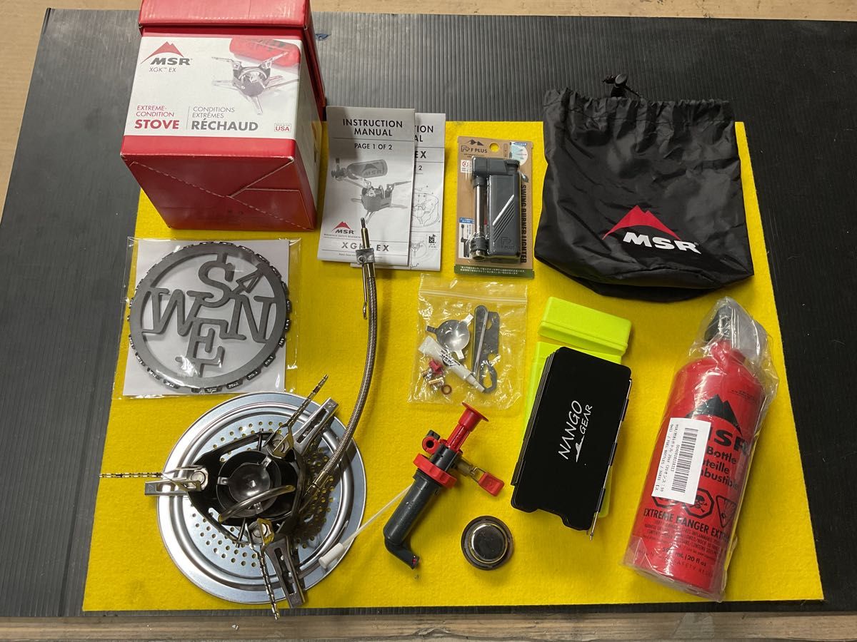 MSR XGK-EX新型マルチstove 動作良好美品サイレンサー付きオマケ MSR XGK-EX新型マルチstove 動作良好美品サイレンサー付きオマケ