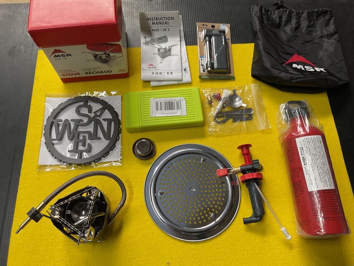 MSR XGK-EX新型マルチstove 動作良好美品サイレンサー付きオマケ MSR XGK-EX新型マルチstove 動作良好美品サイレンサー付きオマケ