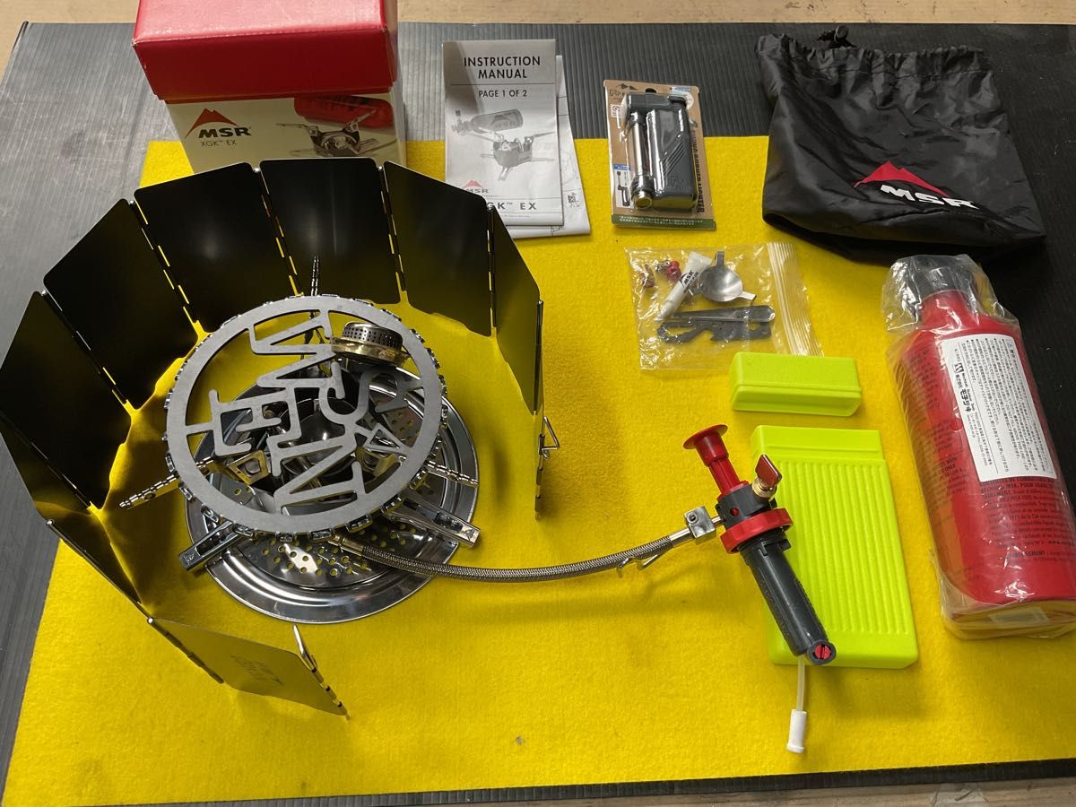 MSR XGK-EX新型マルチstove 動作良好美品サイレンサー付きオマケ MSR XGK-EX新型マルチstove 動作良好美品サイレンサー付きオマケ