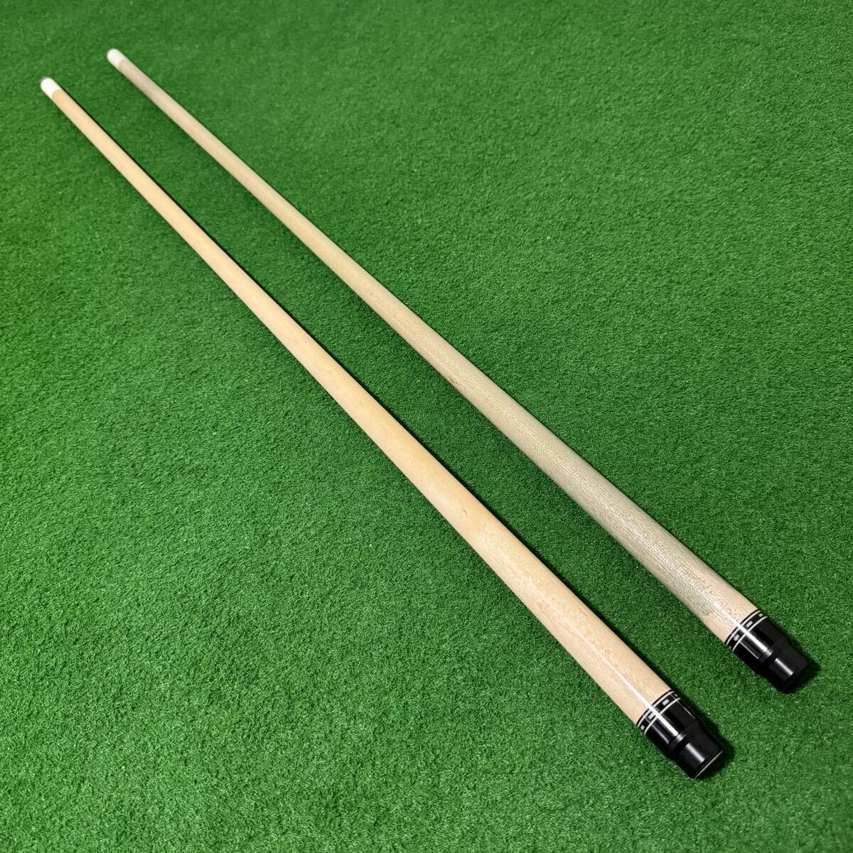 超希少 DAN DISHAW CustomCue ダンディショー カスタムキュー 象嵌 6剣 ビリヤード キュー インレイ billiards プレイキュー 手工芸_画像6