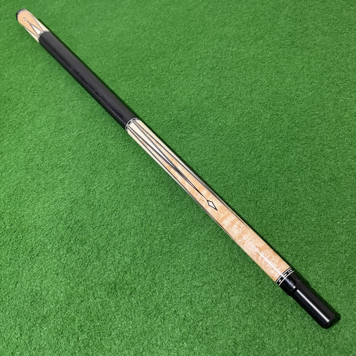 超希少 DAN DISHAW CustomCue ダンディショー カスタムキュー 象嵌 6剣 ビリヤード キュー インレイ billiards プレイキュー 手工芸_画像5