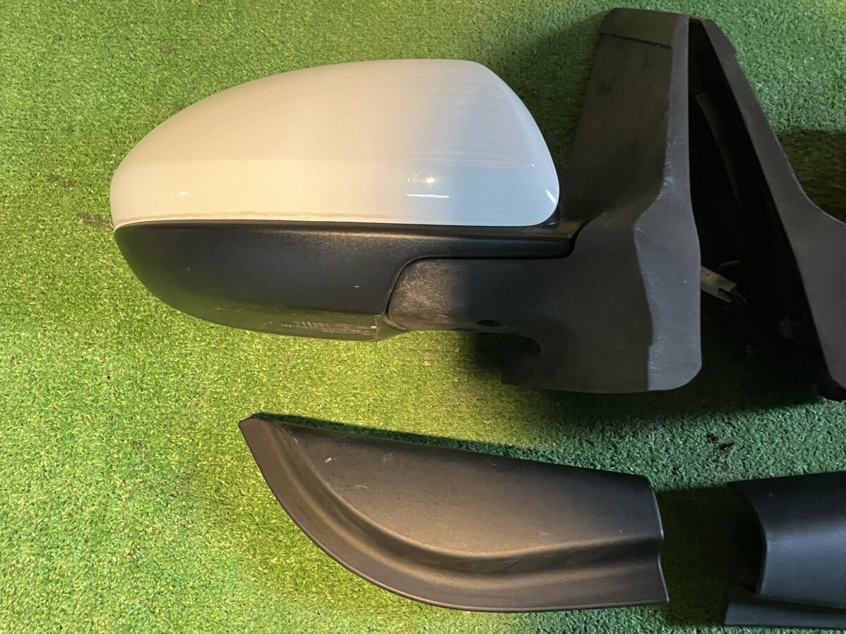  Mazda Demio DE3FS DE5FS DEJFS original door mirror left right side mirror driver`s seat side / passenger's seat side operation verification OK A4D Arctic white 