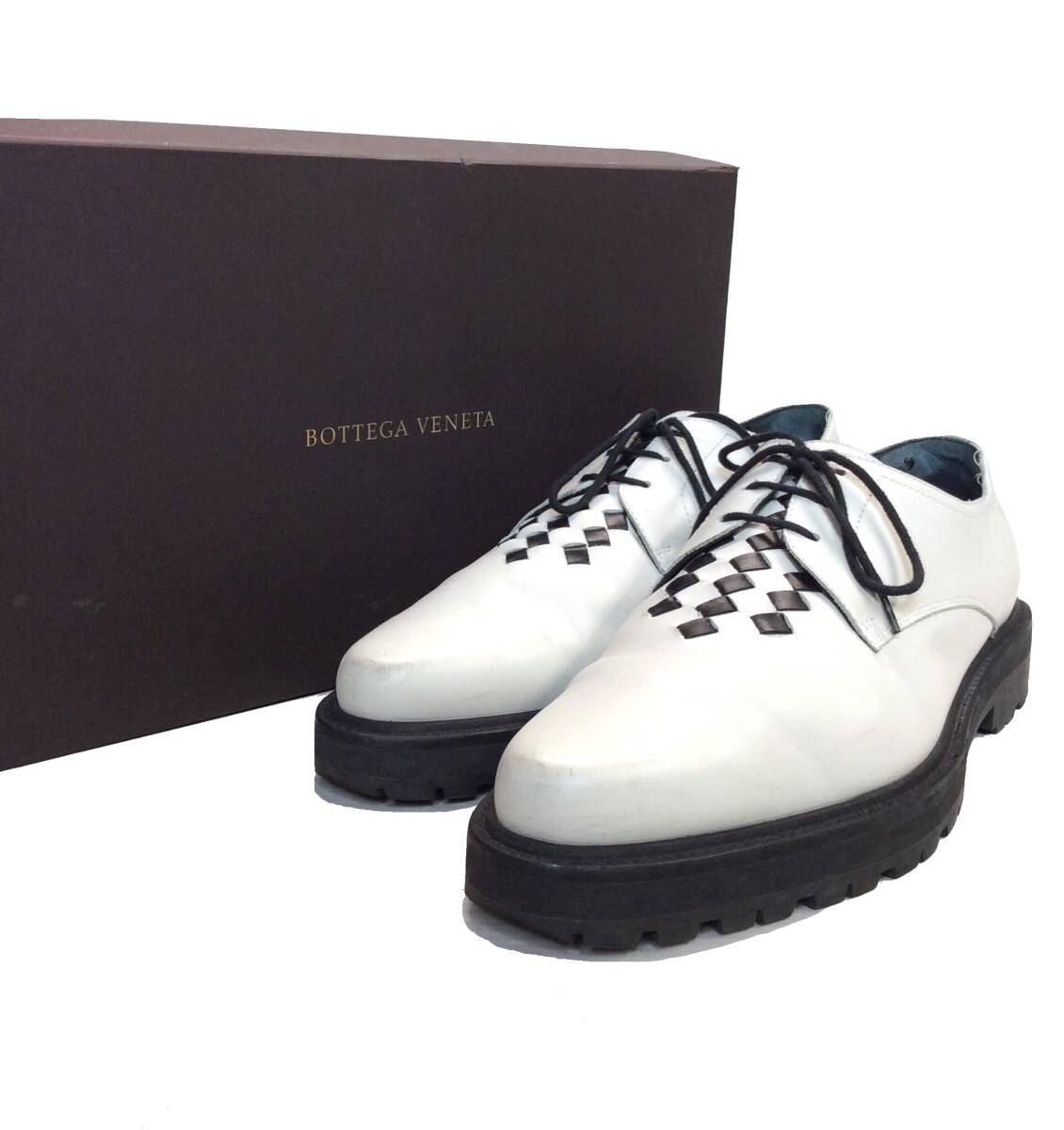 BOTTEGA VENETA ボッテガヴェネタ シューズ ブーツ 靴 カーフ レザー SCARPA PELLE SCARPA PELLE S. GOMMA MIST-NERO メンズ 43_画像1