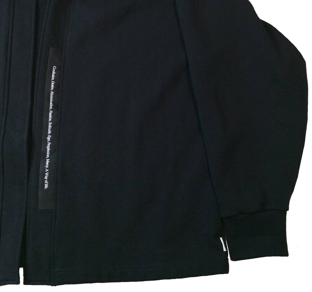 美品 WTAPS ダブルタップス クラスパー セーター コットン スウェットカーディガン ジャケット ブラック 黒 04_画像4