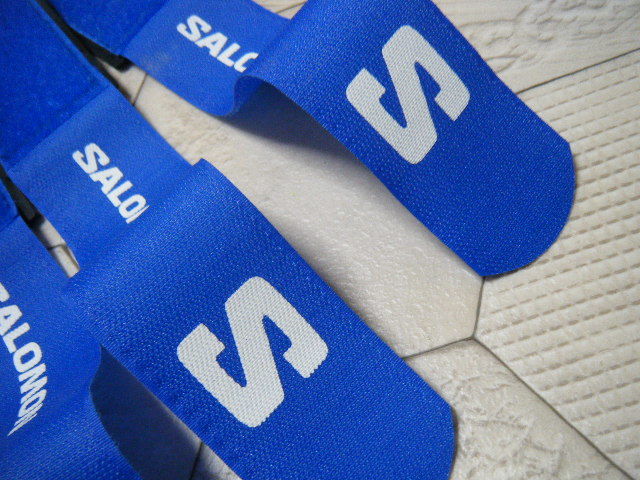 新品 サロモン  ベルクロ ４本セット 50ｍｍ幅  サロモンチーム 2024 ブルーの画像3