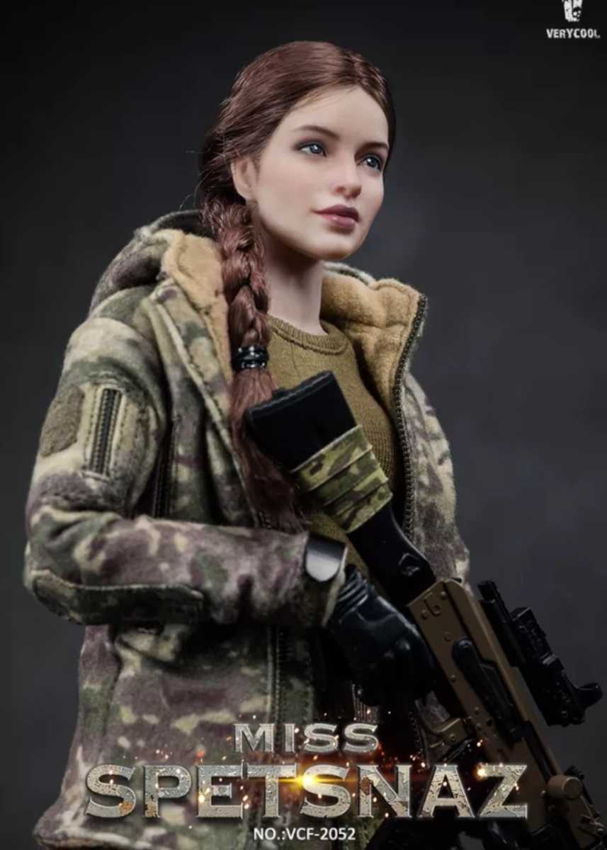 【送料無料】1/6 ヘッドスカルプト VCF-2052 ロシア特殊部隊 女 兵士の画像2