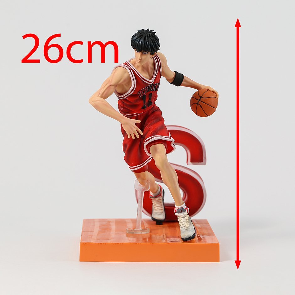 スラムダンク 流川楓 るかわかえで フィギュア 赤ユニフォーム 11 湘北 SLAMDUNK 箱なしの画像2