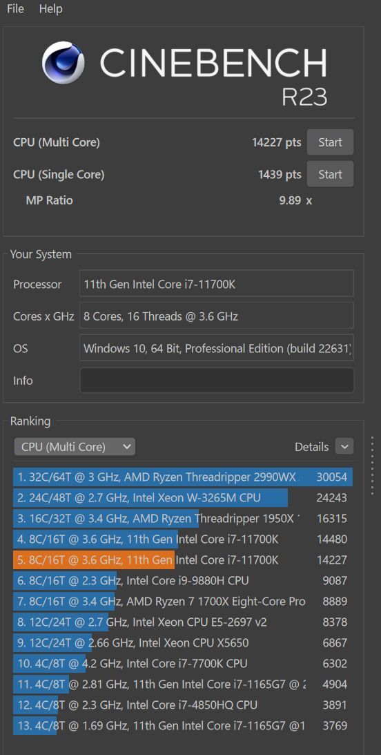 インテル intel Core i7-11700K LGA1200 3.6GHZ CPU 送料無料 動作確認済み、ベンチ済みの画像6