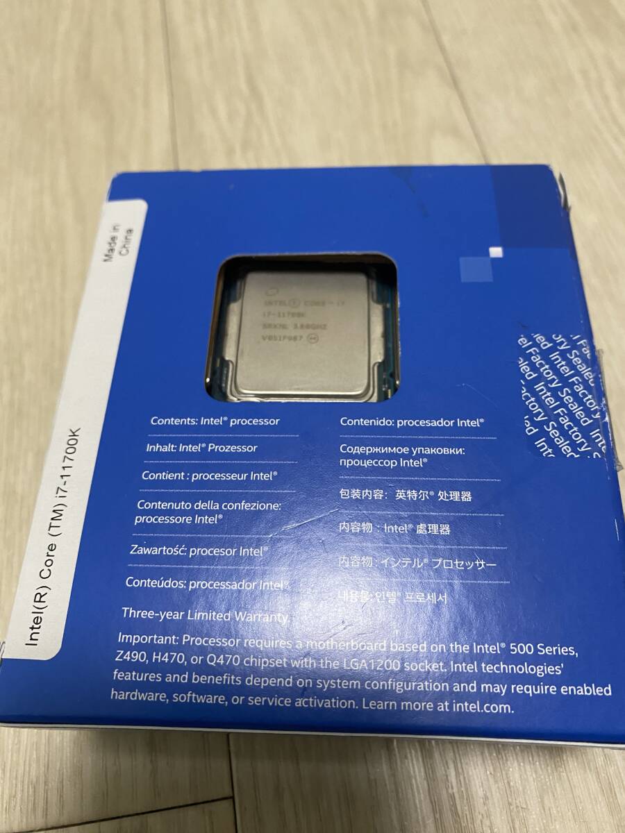 インテル intel Core i7-11700K LGA1200 3.6GHZ CPU 送料無料 動作確認済み、ベンチ済みの画像3