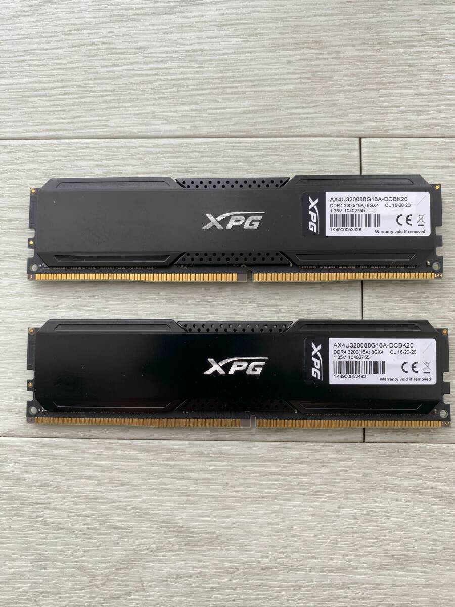 ADATA XPG メモリ DDR4-3200 8GBx2 合計16GB memtest86で確認済_画像2
