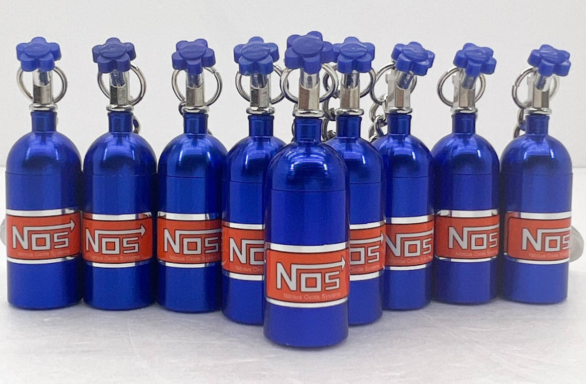 4個 NOS タンク型 キーホルダー 青 ブルー ※ ニトロ アメリカン雑貨 ワイルドスピード ピルケース_画像5