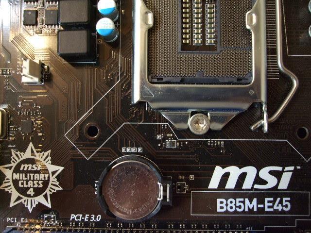 MSI INTEL B85 LGA1150 MicroATXマザー B85M-E45 即決! 46_039_画像2