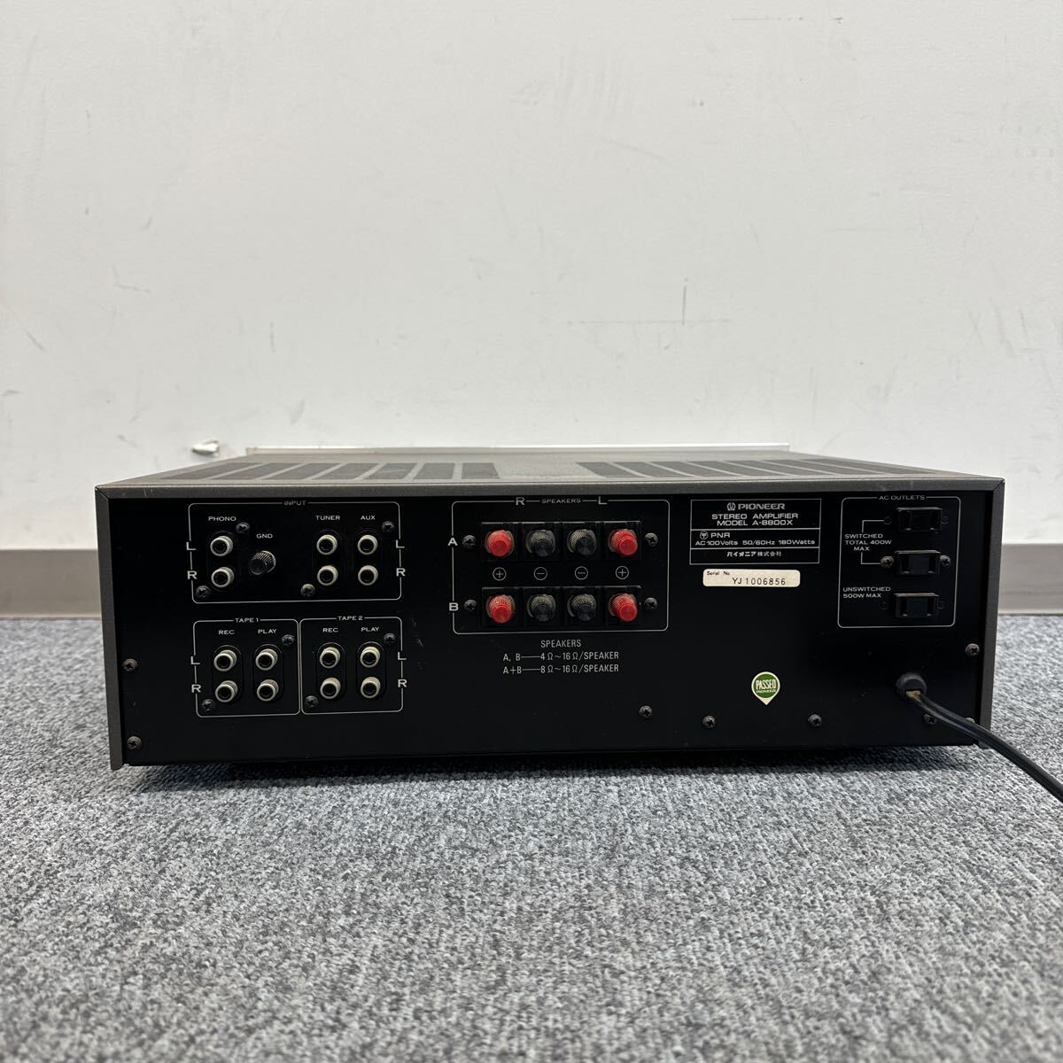 25 Pioneer 通電OK パイオニア プリメインアンプ A-8800X の画像5